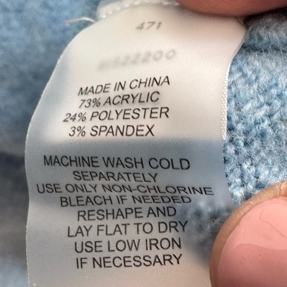 Vince Camuto Light Blue Women's Crew Neck Sweater - Picture 5 of 7